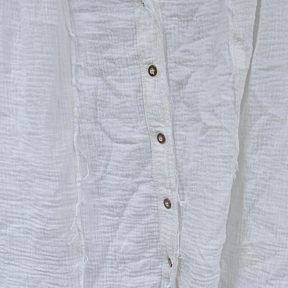 We The Free People Lucy Solid Swing Top - White Gauze - Size Medium - EUC - Picture 7 of 7
